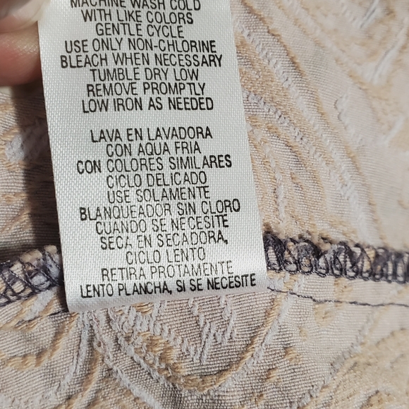 Vintage Rebecca Malone Women’s Shirt Style Jacket Shacket In Purple Print sz LG - Picture 6 of 7